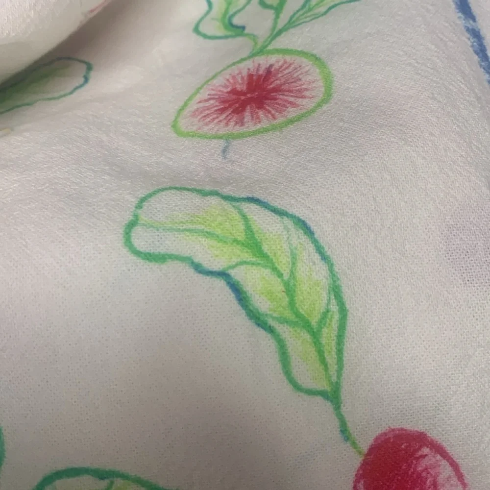 Anthropologie “ your so radish” dish towel